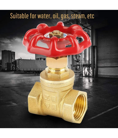 Valvola Saracinesca D'arresto Per Acqua Rubinetto In Metallo F/f Pn16 Da 1/2"