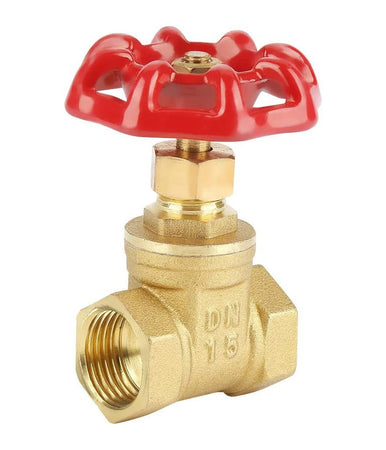 Valvola Saracinesca D'arresto Per Acqua Rubinetto In Metallo F/f Pn16 Da 1/2"