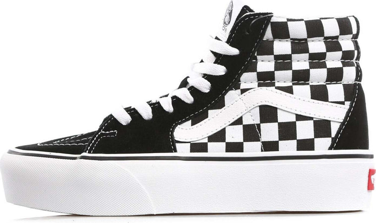 VANS-Scarpa-Alta-Donna-Sk8-hi-Platform-2-Checkerboard/true-White-da-donna