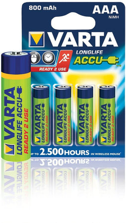 VARTA Batterie ricaricabili AAA