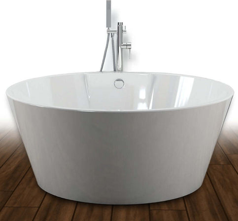 Vasca Da Bagno Free Standing 001 Acrilico Bianco Lucido Tonda cm Ø 145 x H 58 cm Fai da te/Attrezzature per cucine e bagni/Attrezzature per bagni/Vasche da bagno/Vasche da bagno con piedini Ogomondo - Martina Franca, Commerciovirtuoso.it