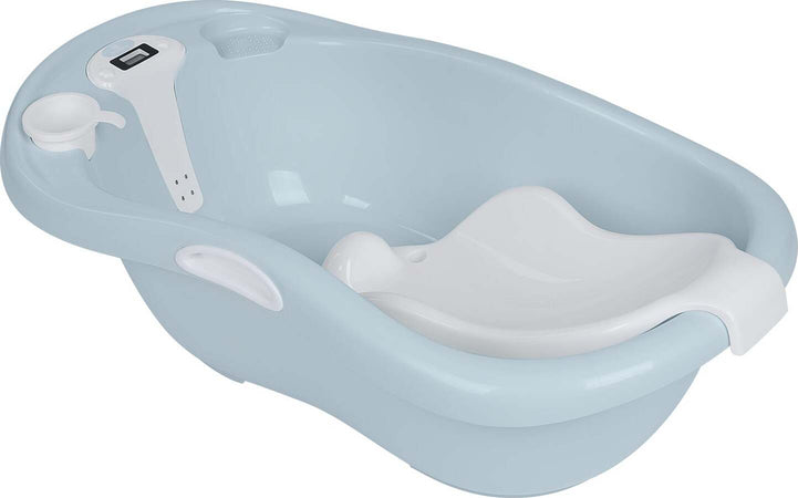 Vaschetta da bagno Kikkaboo Lavera Blue con termometro Prima infanzia/Igiene e benessere/Bagnetto/Vaschette e riduttori La Casa Del Bebè - Napoli, Commerciovirtuoso.it
