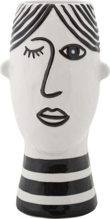Vaso Face Cm 13,2X11,8X26,3 Casa e cucina/Decorazioni per interni/Vasi Led Mall Home - Napoli, Commerciovirtuoso.it