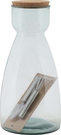 Vaso Garden Vetro Riciclato Cm 21,5X43,5 (Made In Spain) Casa e cucina/Decorazioni per interni/Vasi Led Mall Home - Napoli, Commerciovirtuoso.it