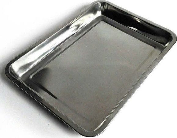Vassoio-Guantiera-Rettangolare-In-Acciaio-Inox-Portata-Cucina-32-X-22-X-4,8-Cm