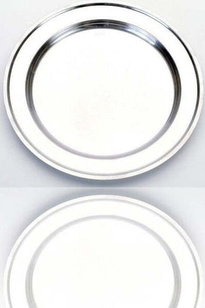 Vassoio-Piatto-Tondo-In-Acciaio-Inox-Portata-Cucina-Diametro-32cm
