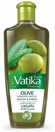 Vatika Olive Hair Oil 200 Ml Olio per Capelli Protegge E Dona Lucentezza Olio Riparatore Capelli