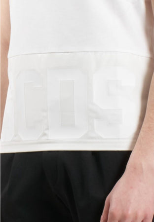 GCDS T-SHIRT BAND LOGO NYLON REGULAR T-SHIRT da uomo