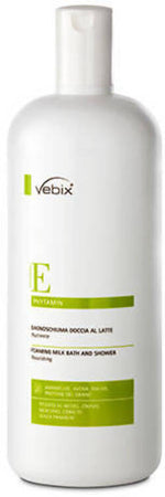 Vebix Phytamin Bagnoschiuma Doccia Schiuma Al Latte Nutriente 1000ml Sapone Corpo vitamina E