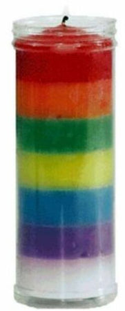 Velòn Consagrado Para Petición 7 Potencias Rojo Arriba Con Tubo Protector 14 X 5.5 Cm Candela Rituale Dei 7 Poteri Consacrati per Rituali E Cerimonie