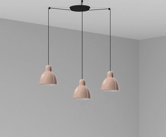 VENICE 3L Lampada a sospensione rosa Illuminazione/Illuminazione per interni/Lampadari lampade a sospensione e plafoniere/Lampade a sospensione Led Mall Home - Napoli, Commerciovirtuoso.it