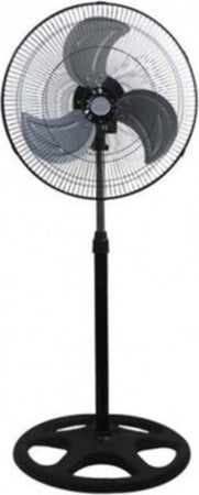 Ventilatore-A-Piantana-3-Pale-In-Alluminio-Oscillante-Diametro-45-Cm-Base-Tonda