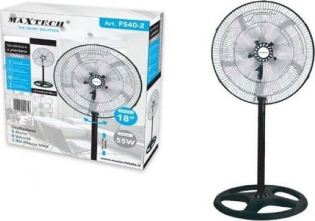 Ventilatore-A-Piantana-5-Pale-In-Acciaio-Regolabile-Oscillante-3-Velocità-Fs40-2