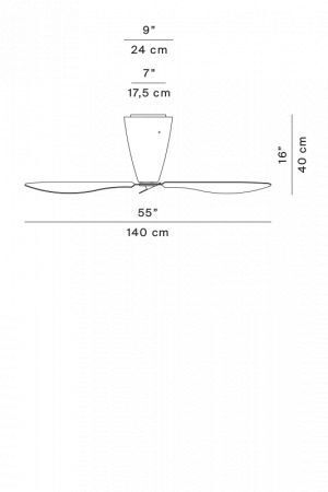 Ventilatore con luce Luceplan Blow