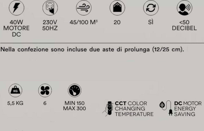 Ventilatore-moderno-Perenz-CRUX-7163-B-CT-LED-metallo-legno-acrilico