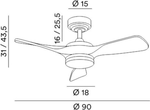 Ventilatore-moderno-Perenz-SIRIO-7186-B-CT-LED-metallo-acrilico