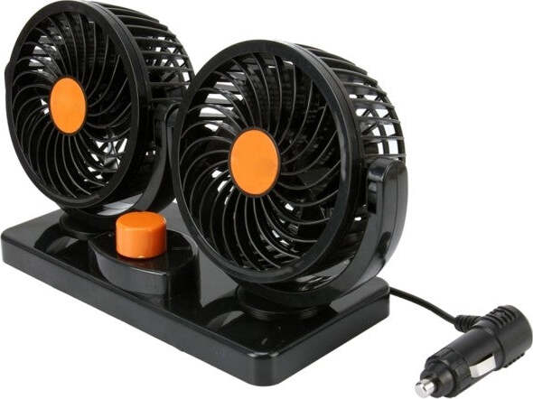 Ventilatore-Per-Auto-Portatile-Con-Base-Doppia-Velocità'-Rotazione-12v