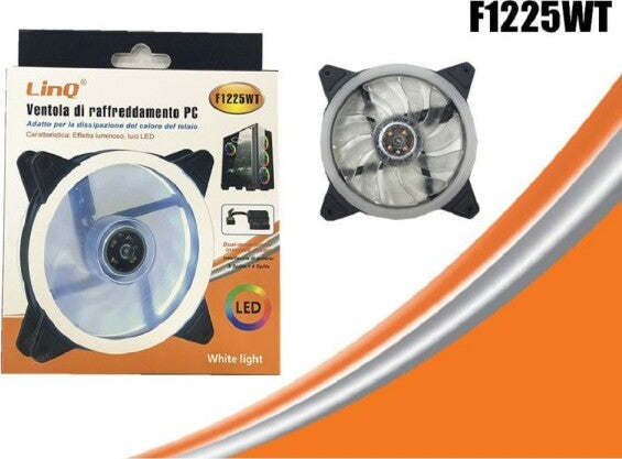 Ventola-Di-Raffreddamento-Cooling-Fun-Per-Telaio-Pc-Computer-Con-Luce-Led-F1225wt