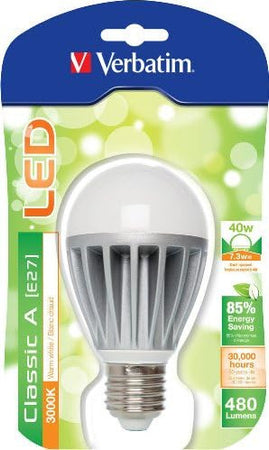 VERBATIN---LAMPADA-LED-CLASSIC-A-E27-3000K-480-LUMES-7,3W-WARM-WHITE