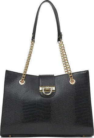 VERDE-FASHION-|-Borsa-a-spalla-effetto-coccodrillo