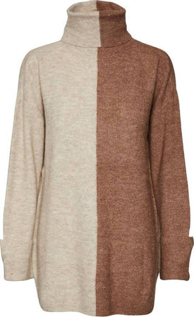 Vero-Moda-maglia-lunga-Lefile-beige-marrone