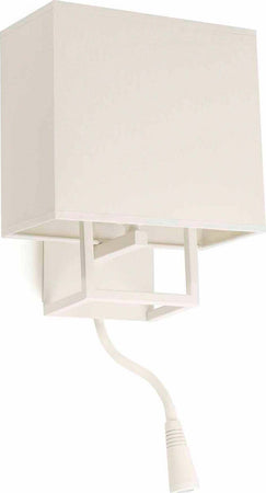 VESPER Lampada da parete bianca con lettore LED Illuminazione/Illuminazione per interni/Illuminazioni per pareti/Applique Led Mall Home - Napoli, Commerciovirtuoso.it