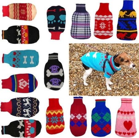 Vestiti-Per-Cane-Maglione-Maglia-Taglia-Xs/s-15-A-30-Cm-Caldo-Inverno-Cane-Gatto