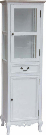 vetrina-un-cassetto-2-ante-in-legno-di-paulownia-shabby-chic-50x37x170-Bianco-Milani-Home