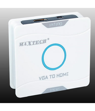 Vga A Hdmi Video Convertitore Adattatore Audio Hd Per Ps3 Xbox Pc Maxtech Cvga-hd