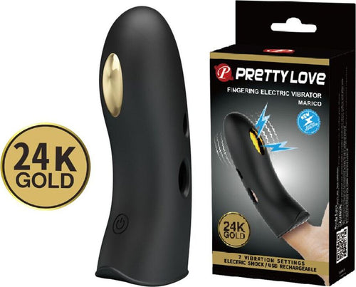 Vibratore Anale Vaginale Pretty Love Marico da Dito Fingering Vibrator Con Parti In Oro 24 K E Stimolazione Elettrica Salute e cura della persona/Erotismo e contraccezione/Sex toys/Vibratori/Vibratori classici Kondorama - Martinsicuro, Commerciovirtuoso.it