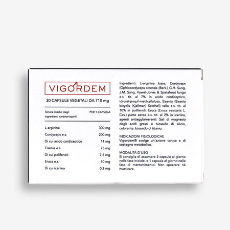 Vigordem 30 Capsule – Integratore Naturale per Disfunzione Erettile e Bassa Libido Maschile