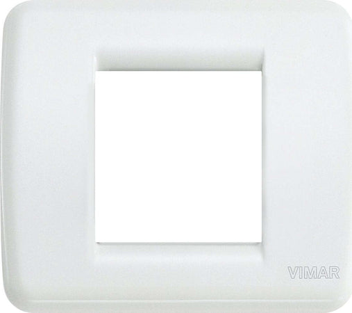 VIMAR---1-PLACCA-IDEA-RONDO'-1-2-MODULI-IN-METALLO-BIANCO-17093.01