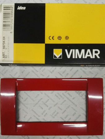 VIMAR-PLACCA-IDEA-4M-ROSSO