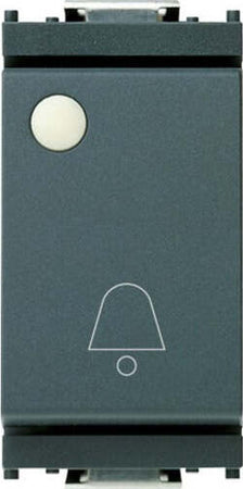 VIMAR-SERIE-IDEA-PULSANTE-UNIPOLARE-IN-CHIUSURA-10A-250V-CONTATTI-ARGENTO-CAMPANELLO-CON-INDICATORE-LUMINOSO-GRIGIO