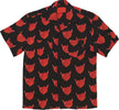 VISION-OF-SUPER-Camicia-Manica-Corta-Uomo-Aop-Hearts-Shirt-Black/red-da-uomo