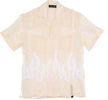 VISION-OF-SUPER-Camicia-Manica-Corta-Uomo-Spray-Flames-Bandana-Shirt-Beige-da-uomo