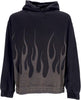VISION-OF-SUPER-Felpa-Cappuccio-Uomo-Corrosive-Flames-Hoodie-Black-da-uomo