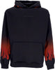 VISION-OF-SUPER-Felpa-Cappuccio-Uomo-Negative-Flames-Hoodie-Black/red-da-uomo