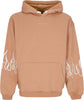 VISION-OF-SUPER-Felpa-Leggera-Cappuccio-Uomo-Embroidery-Flame-Hoodie-Terracotta-da-uomo