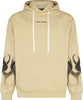 VISION-OF-SUPER-Felpa-Leggera-Cappuccio-Uomo-Flames-Hoodie-Sand/black-da-uomo