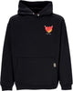 VISION-OF-SUPER-Felpa-Leggera-Cappuccio-Uomo-Puffy-Love-Print-Hoodie-Black-da-uomo
