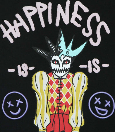 VISION-OF-SUPER-Felpa-Leggera-Cappuccio-Uomo-Puppet-Print-Oversize-Hoodie-Black-da-uomo