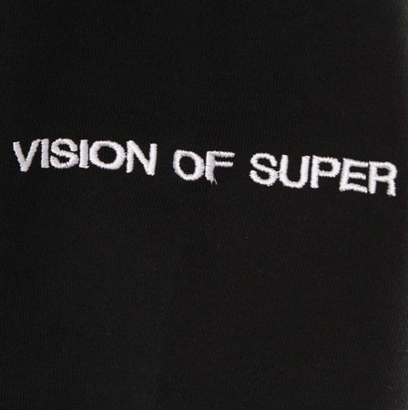 VISION-OF-SUPER-Felpa-Leggera-Cappuccio-Uomo-Puppet-Print-Oversize-Hoodie-Black-da-uomo