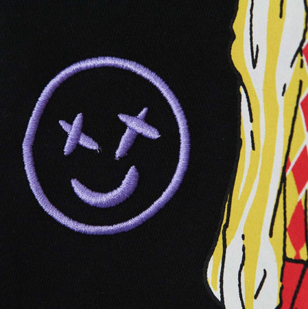 VISION-OF-SUPER-Felpa-Leggera-Cappuccio-Uomo-Puppet-Print-Oversize-Hoodie-Black-da-uomo