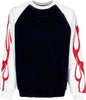 VISION-OF-SUPER-Felpa-Leggera-Girocollo-Uomo-Flames-Crewneck-Off-White/black/red-da-uomo