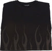 VISION-OF-SUPER-Maglietta-Donna-Corrosive-Flames-Tee-Black-da-donna