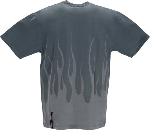 VISION-OF-SUPER-Maglietta-Uomo-Corrosive-Flames-Tee-Balsam-Green-da-uomo