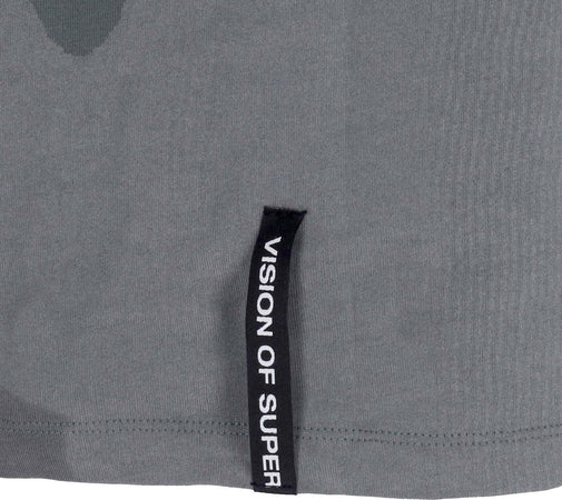 VISION-OF-SUPER-Maglietta-Uomo-Corrosive-Flames-Tee-Balsam-Green-da-uomo