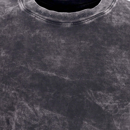 VISION-OF-SUPER-Maglietta-Uomo-Embroidered-Flames-Tee-Grey/red-da-uomo