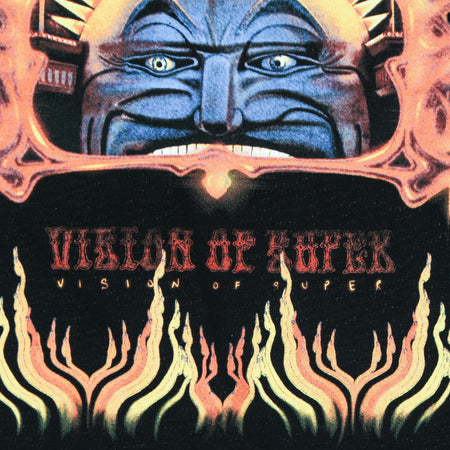 VISION-OF-SUPER-Maglietta-Uomo-Superland-Print-Tee-Black-da-uomo